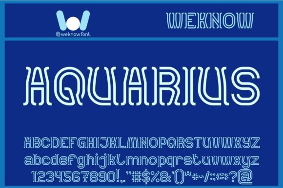Aquarius Font for Modern Branding and Design