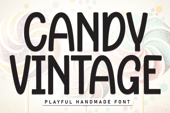 Candy Vintage Font for Playful Web Design