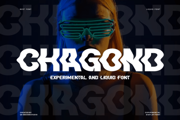 Chagond: A Bold Liquid Typeface for Modern Editorial Design