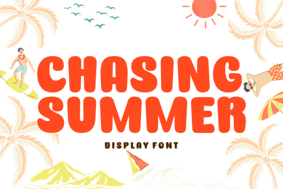 Chasing Summer: A Retro Display Font for Nostalgic Projects
