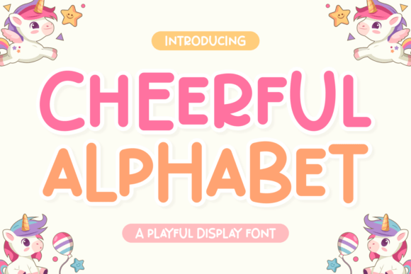 Cheerful Alphabet: A Playful Display Font for Editorial Projects