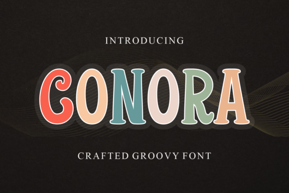 Conora Typeface: A Bold Display Font for Retro Branding