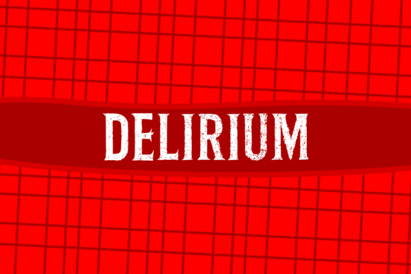 Delirium: A Bold Display Font for Chilling Designs