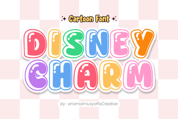 Disneycharm Regular: A Playful Display Font for Digital Creativity