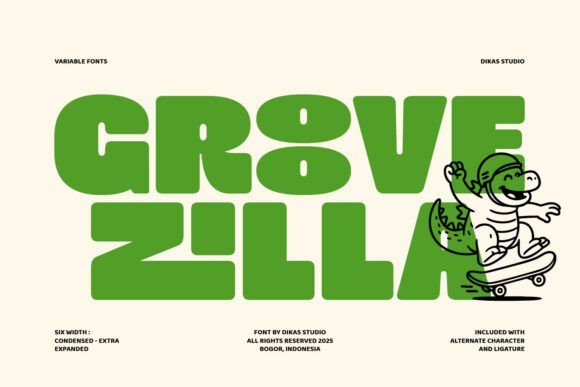 Dks Groovezilla Regular for Playful Editorial Design
