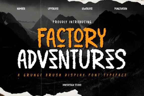 Factory Adventures Font for Bold Branding and Creative Projects