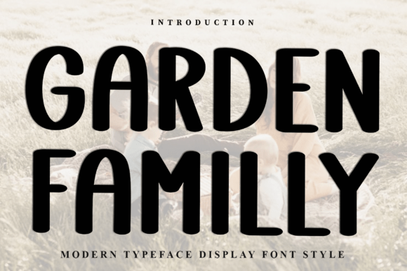 Garden Familly Font for Festive Craft Projects