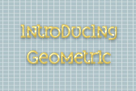 Geometric Font for Modern Web Design