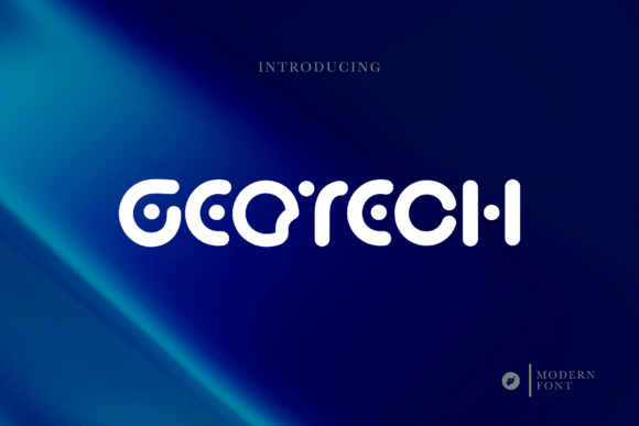 Geotech: A Modern Display Typeface for Futuristic Editorial Design