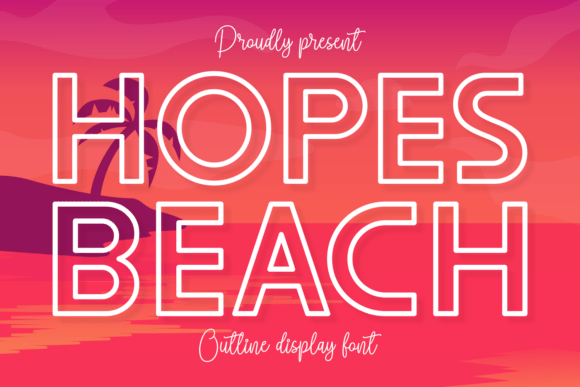 Hopes Beach Font for Summer-Inspired Editorial Design