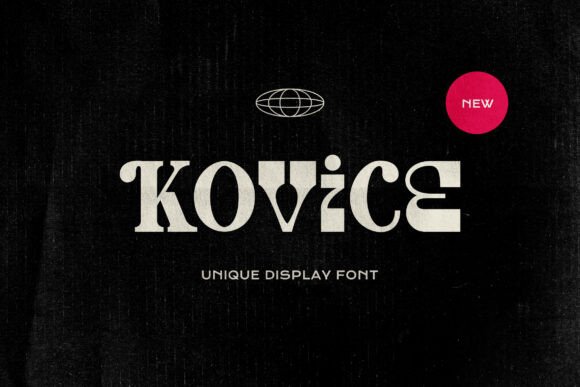 Kovice: A Retro Display Typeface for Modern Editorial Design