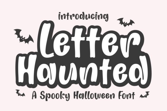 Letter Haunted: A Spooky Display Font for Halloween Campaigns