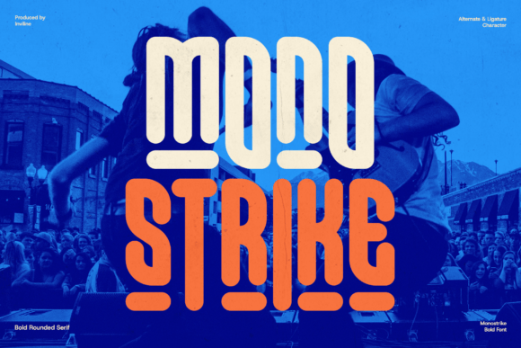 Monostrike Regular: Bold Display Font for Handmade Creations