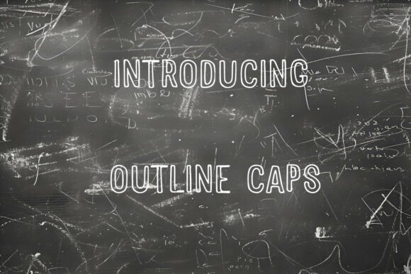 Outline Caps: The Premium Display Font for Handmade Creators