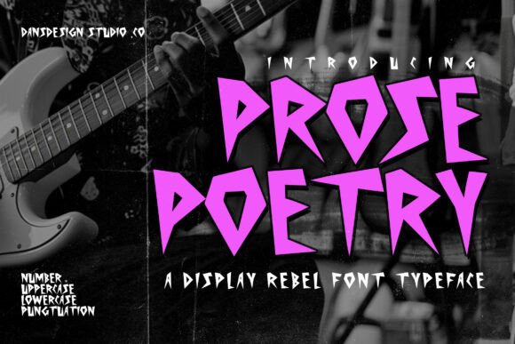 Prose Poetry: The Edgy Display Font for Bold Web Design