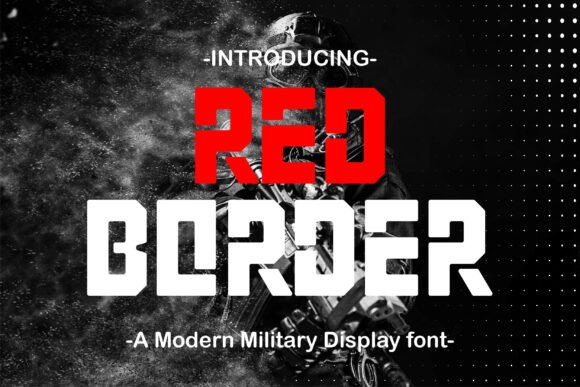 Red Border Stencil Font Review and Download Guide