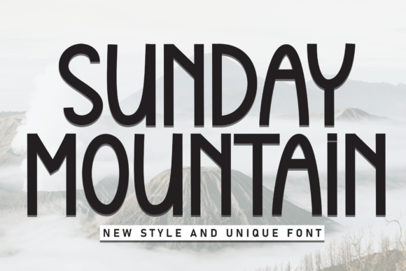 Sunday Mountain: A Whimsical Display Font for Creative Makers