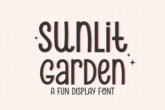 Sunlit Garden: A Stylish Display Font for Digital Creativity