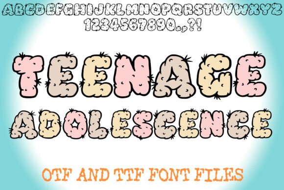 Teenage Adolescence Font for Bold Creative Projects