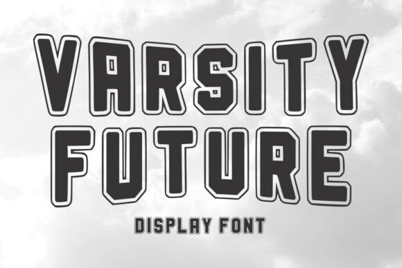 Varsity Future Font for Winter and Holiday Craft Projects