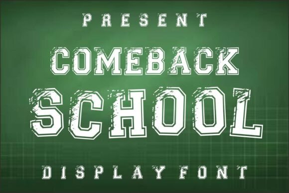 Why Comeback School is the Ultimate Sports Display Font for Web Design