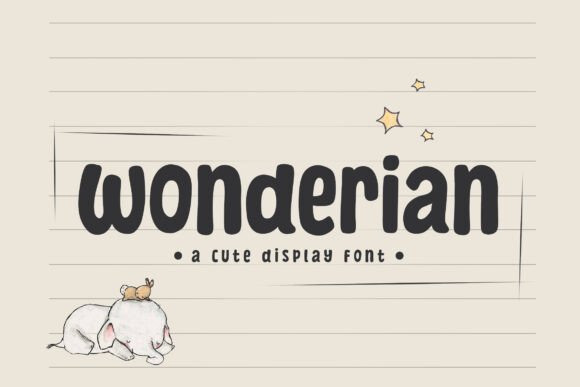 Wonderian: A Modern Display Font for Creative Branding