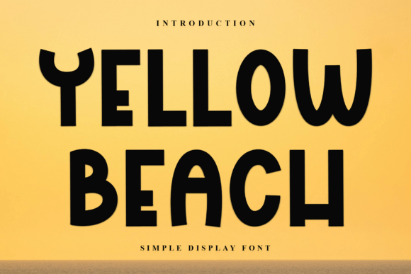 Yellow Beach Font for Eye-Catching Digital Campaigns